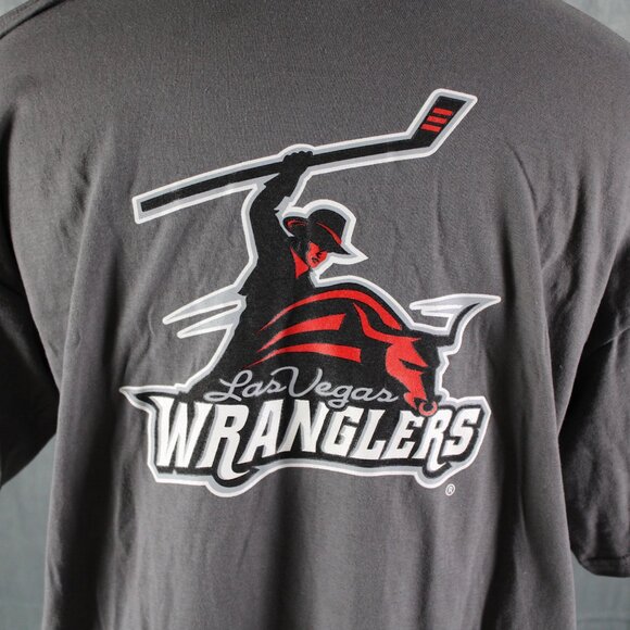 Las Vegas Wranglers Shirt (Retro) - Original Logos ECHL - Men's XL (NWT) - Picture 6 of 10